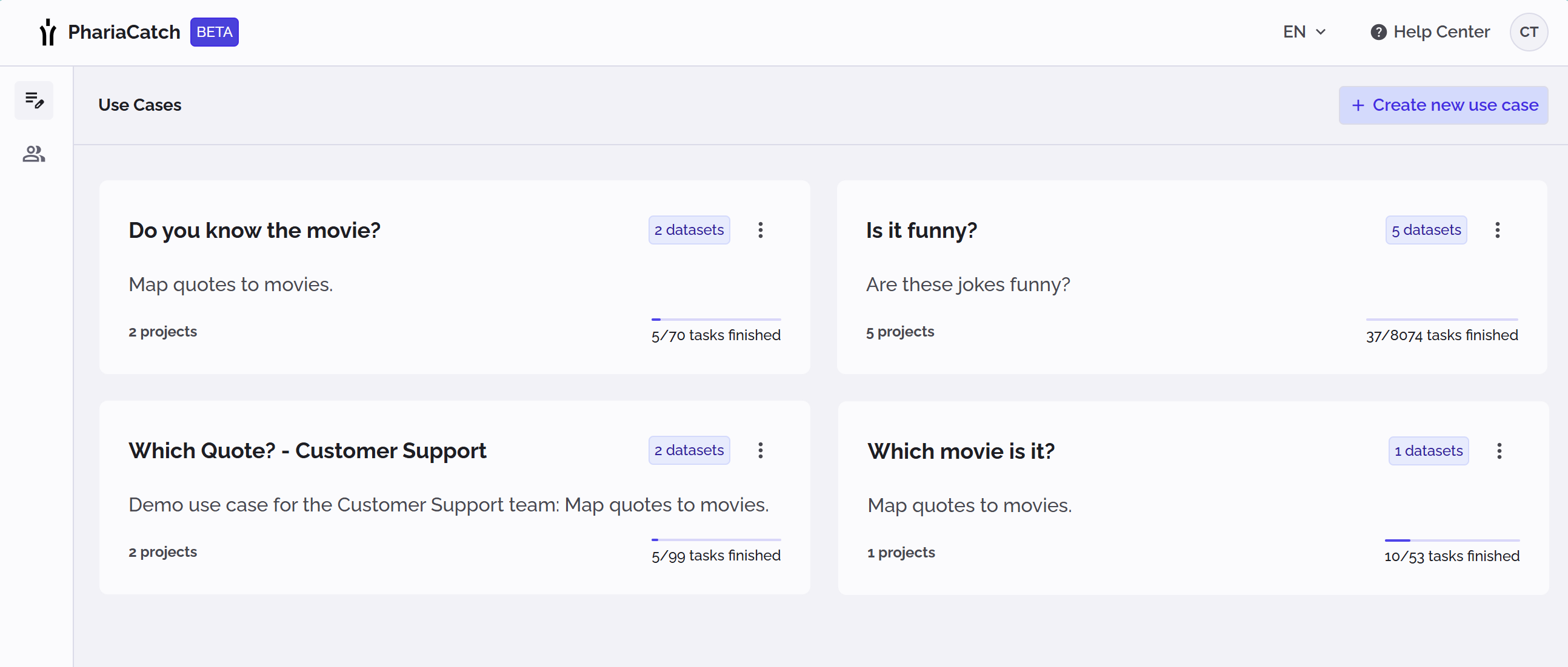 PhariaCatch home page