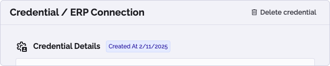 Screenshot Delete Credential