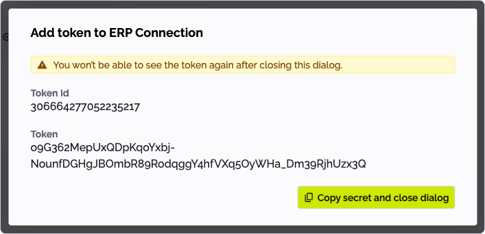 Screenshot Token Created