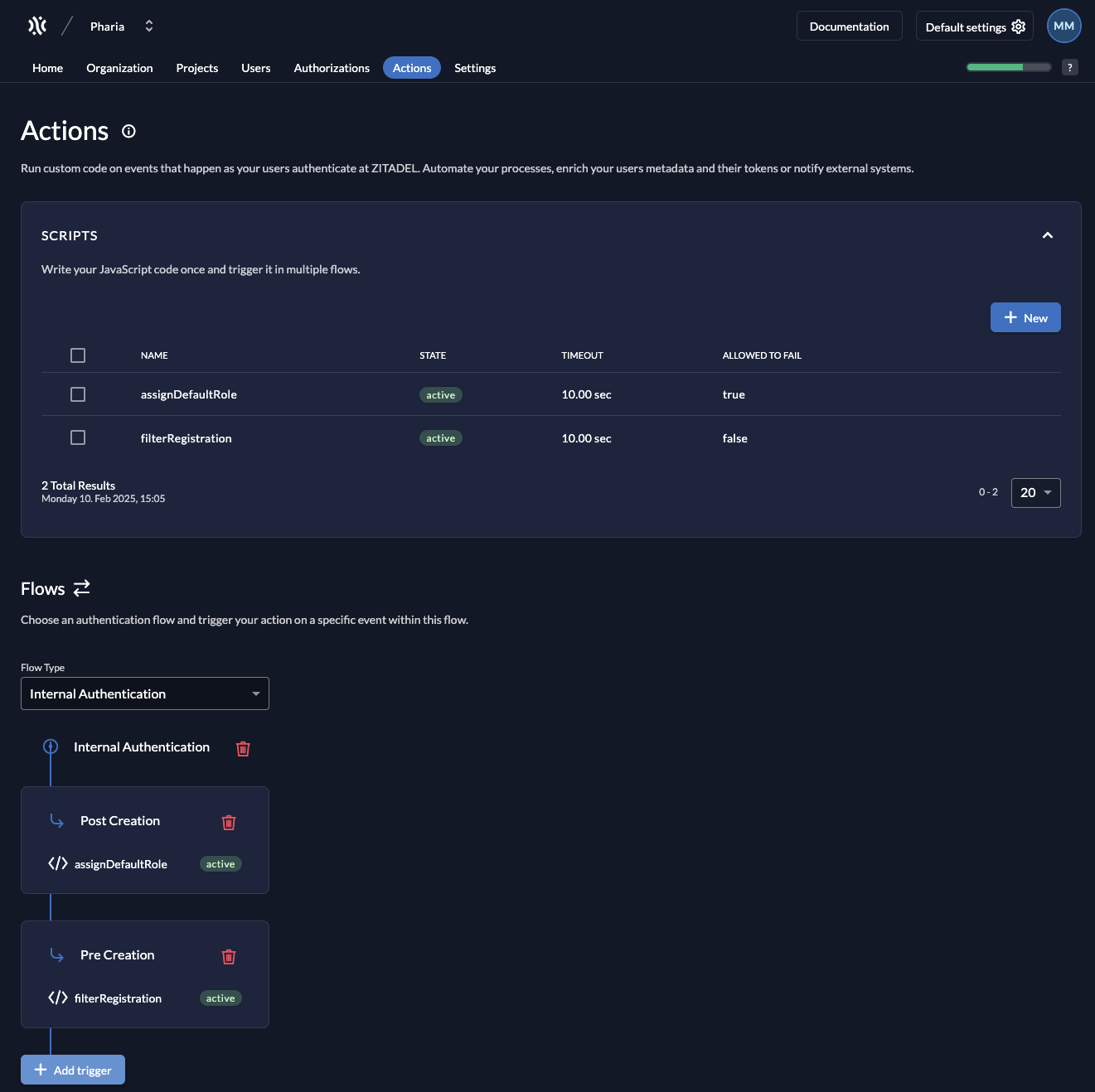 zitadel-sign-up-pipeline